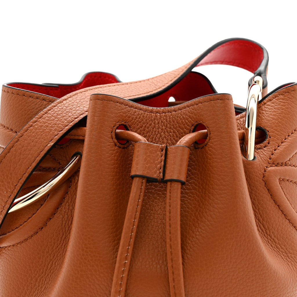 Calfskin Empire By My Side Bucket Bag Cuoio