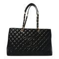 Caviar Quilted XL Grand Shopping Tote GST Black