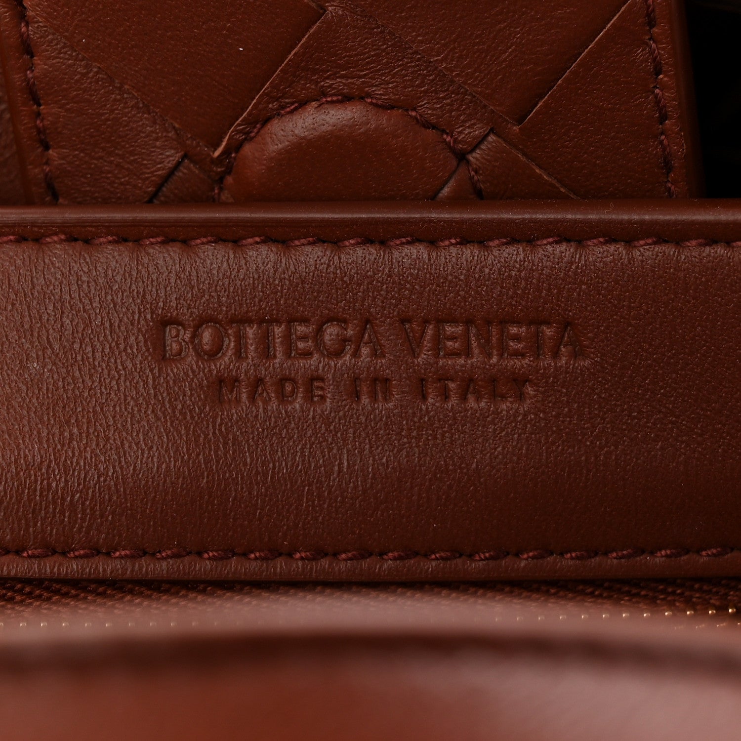 Nappa Intrecciato Small Andiamo Shoulder Bag Sapele
