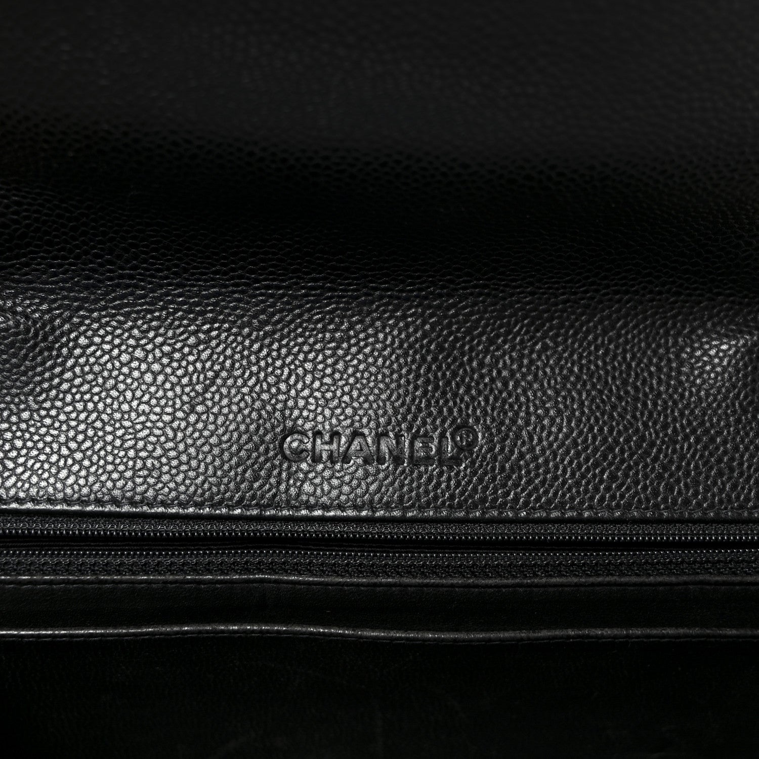 Caviar Quilted Jumbo Single Flap Black