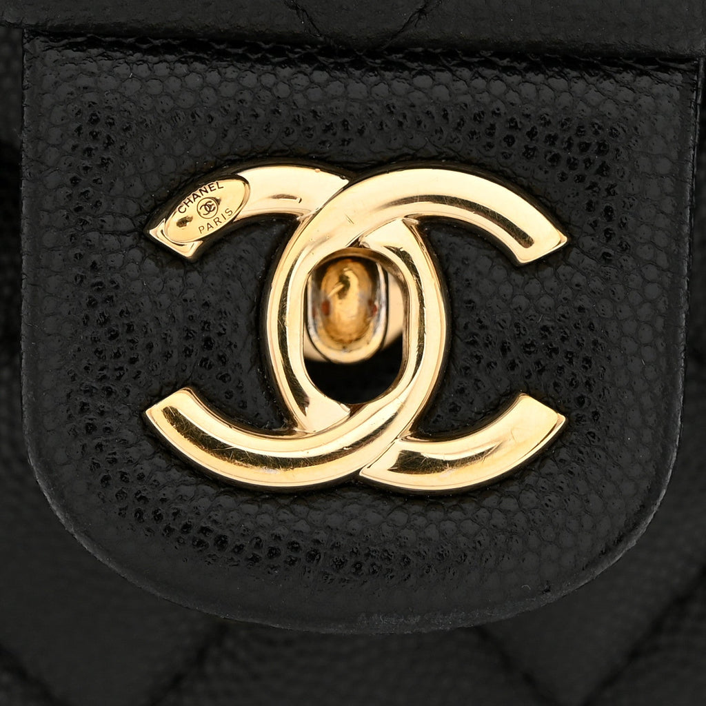 Caviar Quilted Mini Urban Spirit Backpack Black