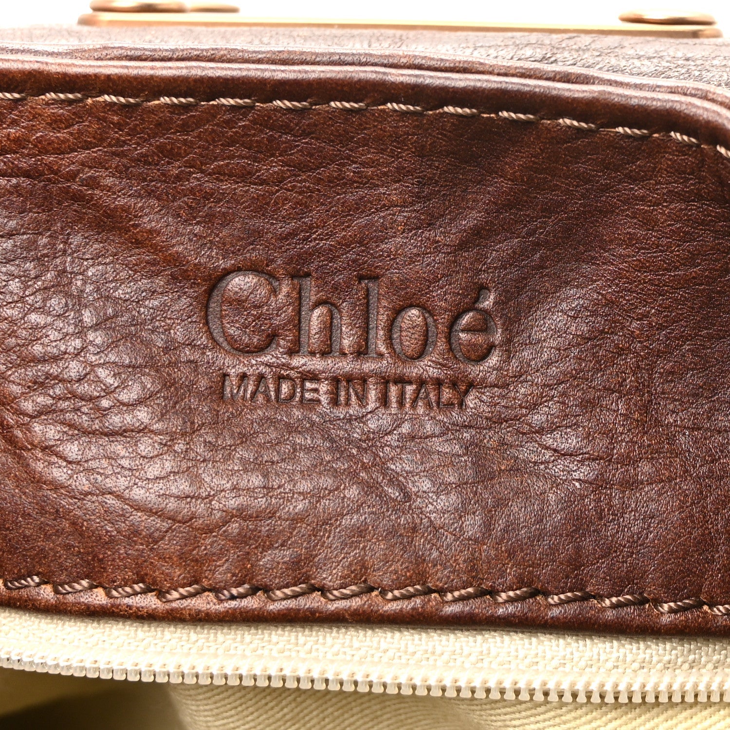 Calfskin Medium Paddington Satchel Chocolate