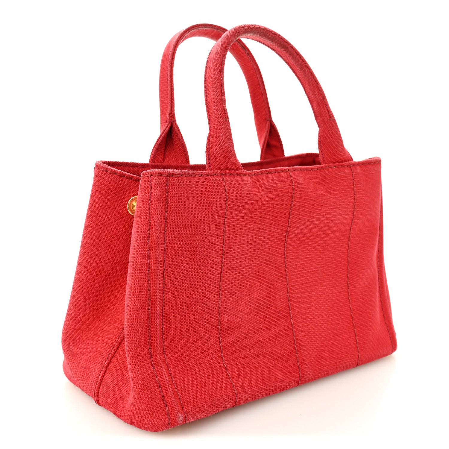 Canapa Small Logo Tote Rosso
