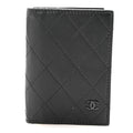 Calfskin Quilted  Holder Wallet So Black