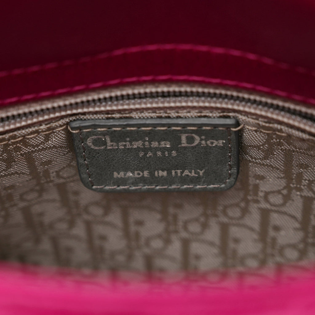 Satin Cannage Mini Lady Dior Pink