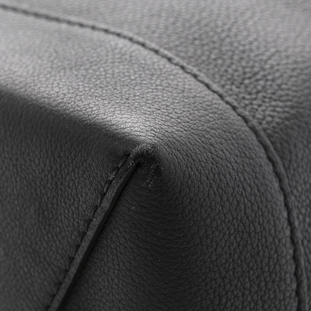 Calfskin Lockme Backpack Black