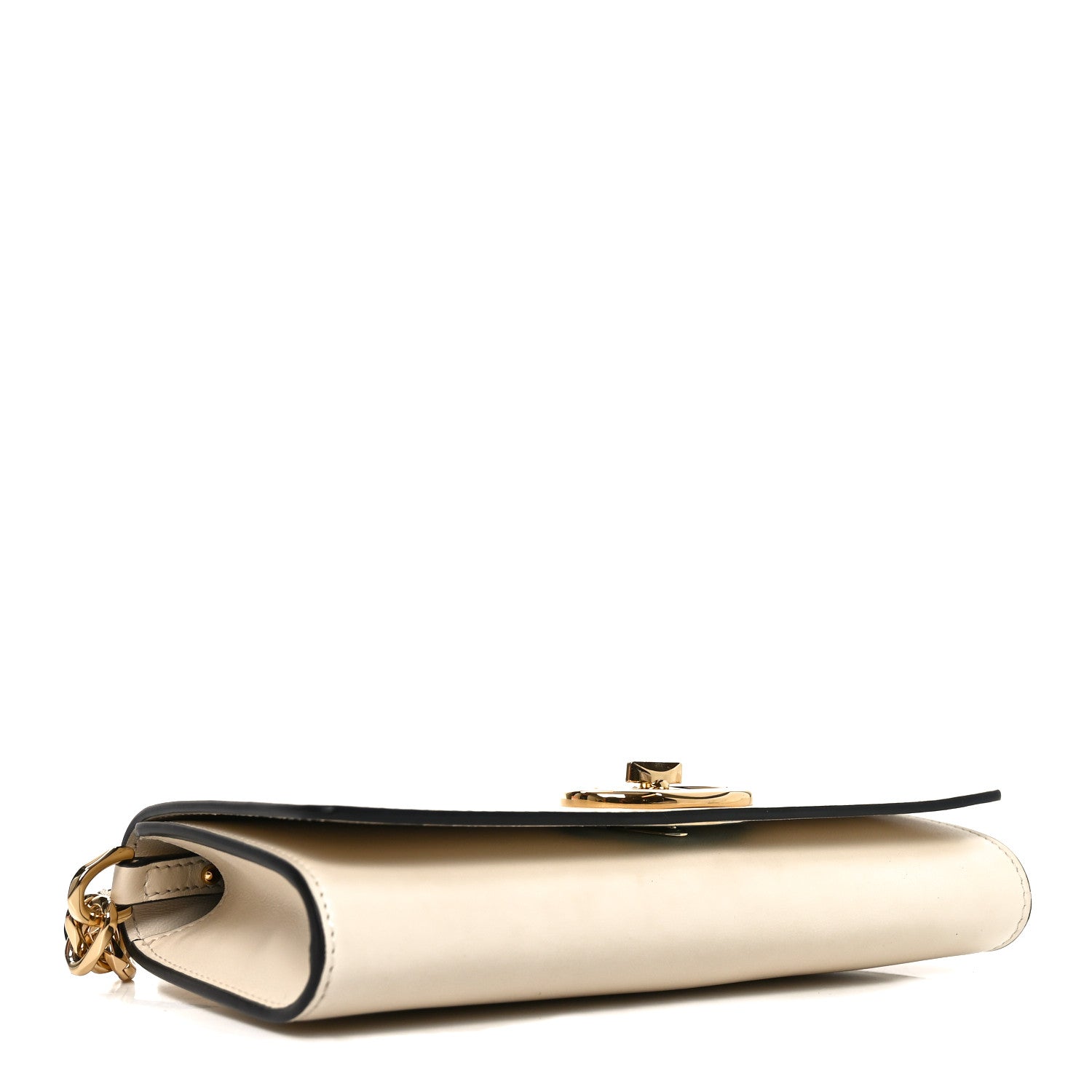 Calfskin Vlogo Crossbody Pouch White