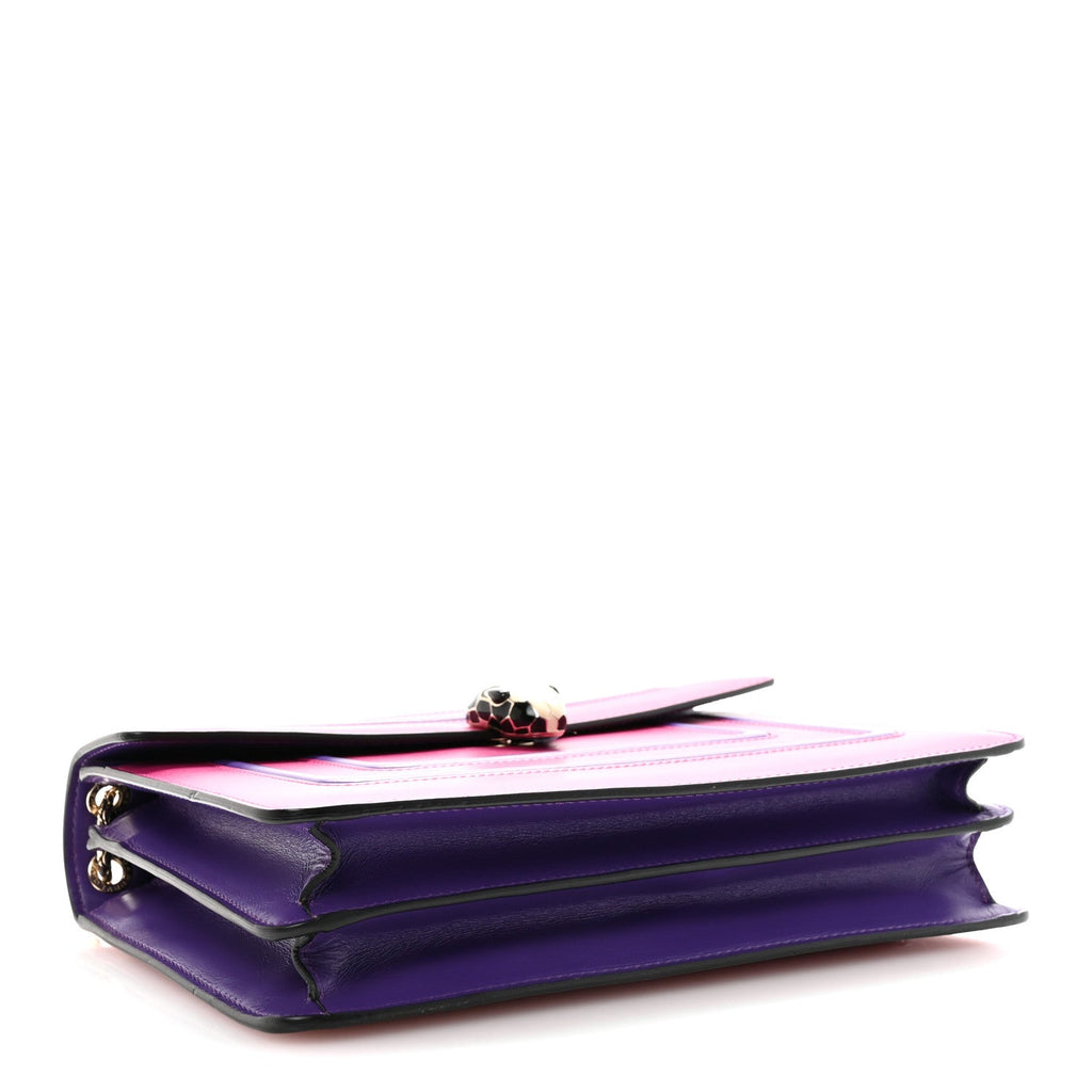 Calfskin Serpenti Forever Shoulder Bag Pink Purple