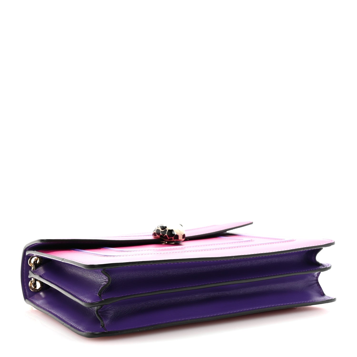 Calfskin Serpenti Forever Shoulder Bag Pink Purple
