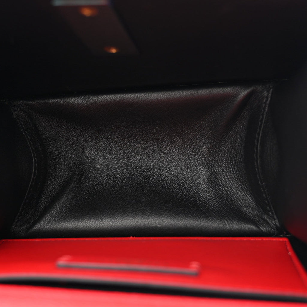 Grainy Calfskin Small VSling Shoulder Bag Red