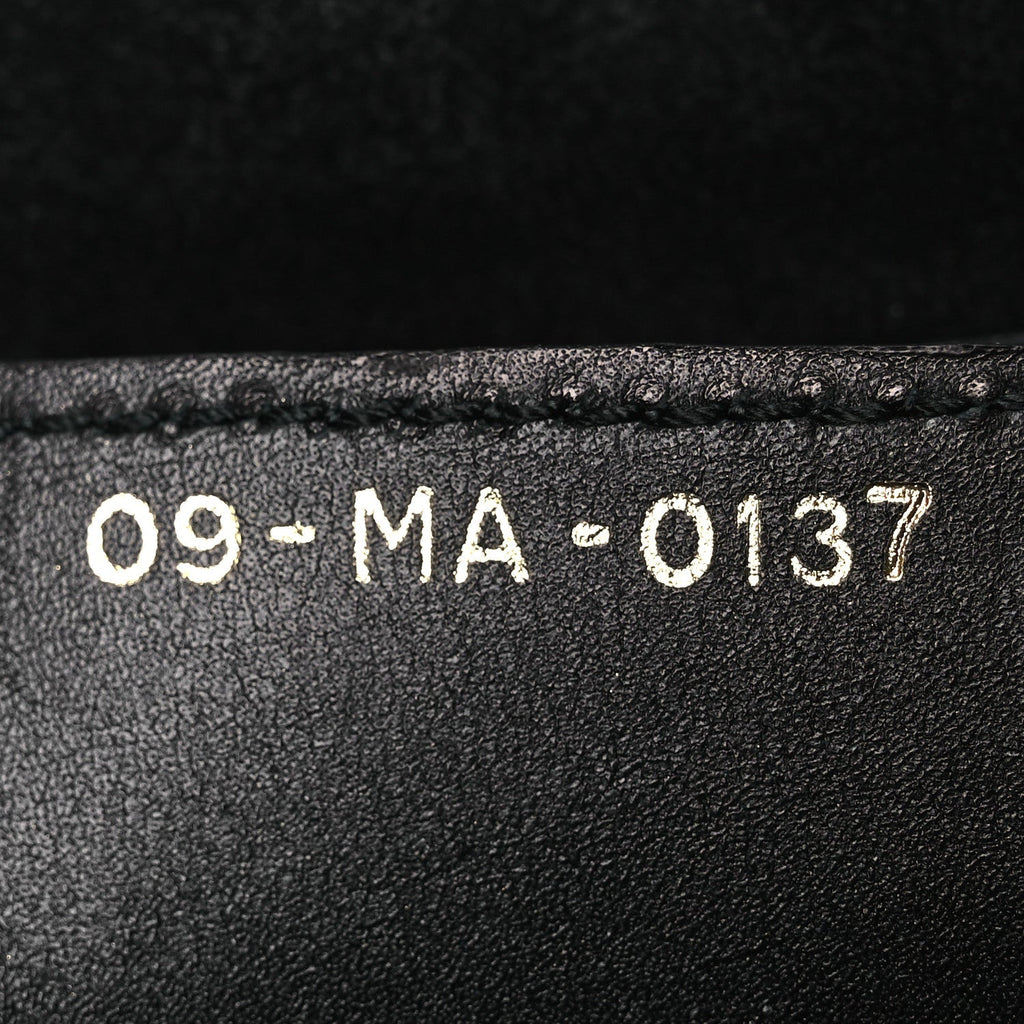Calfskin D Fence Saddle Bag Black