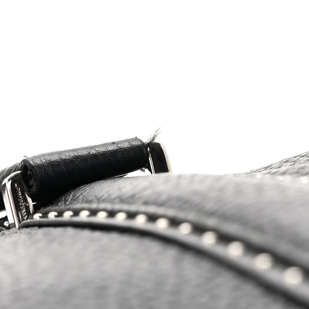 Calfskin Studded Firenze Briefcase Black