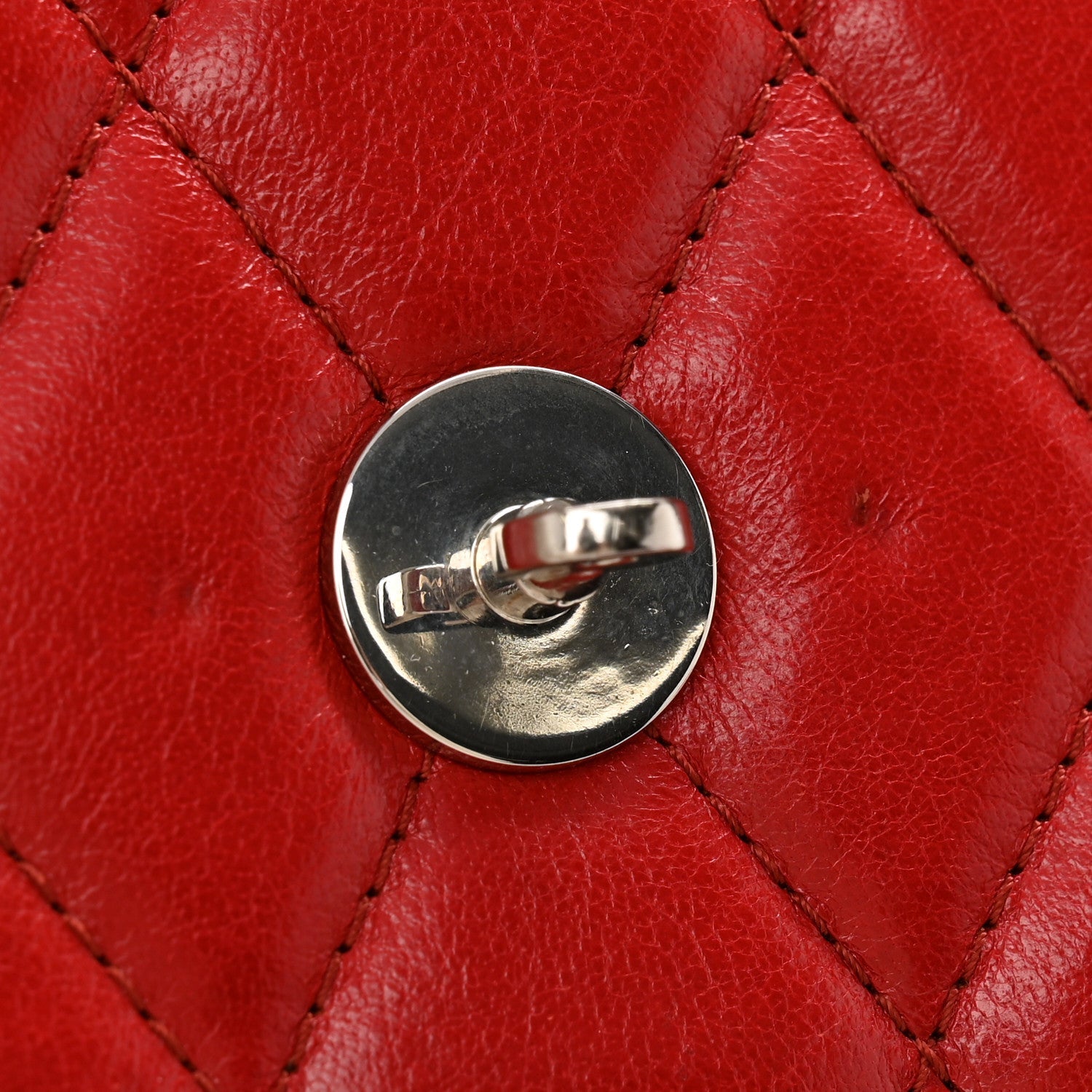 Shiny Buffalo Quilted Darley Shoulder Bag Red