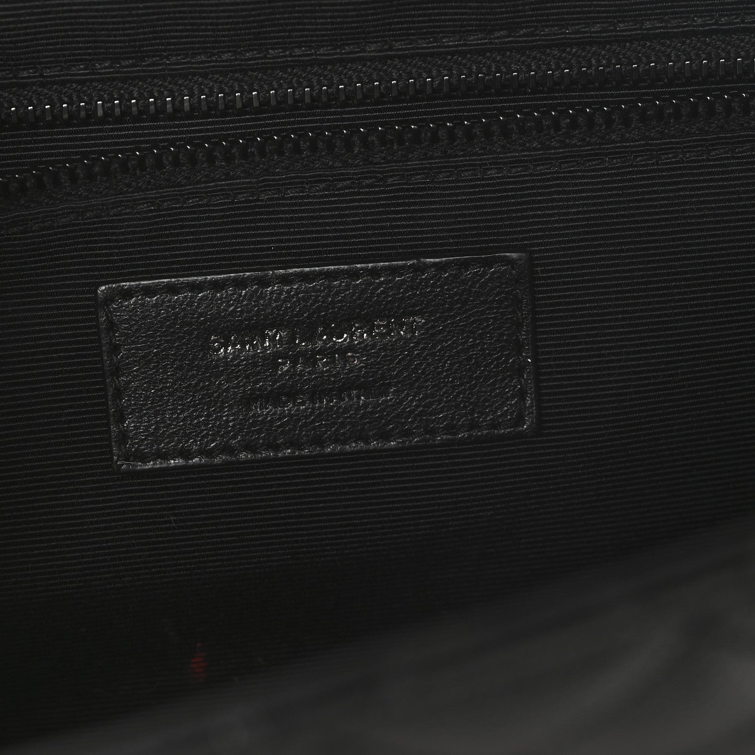 Grain De Poudre Textured Mixed Matelasse Large Triquilt Monogram Monochrome Satchel Black