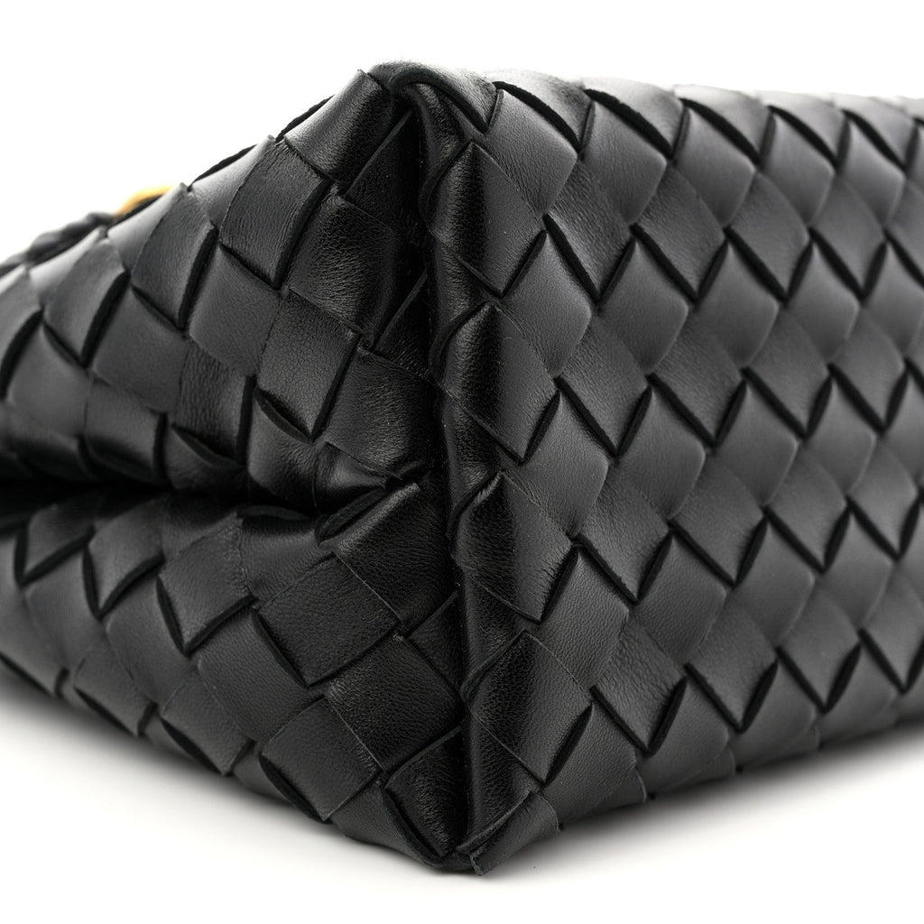 Nappa Intrecciato Small Andiamo Shoulder Bag Black