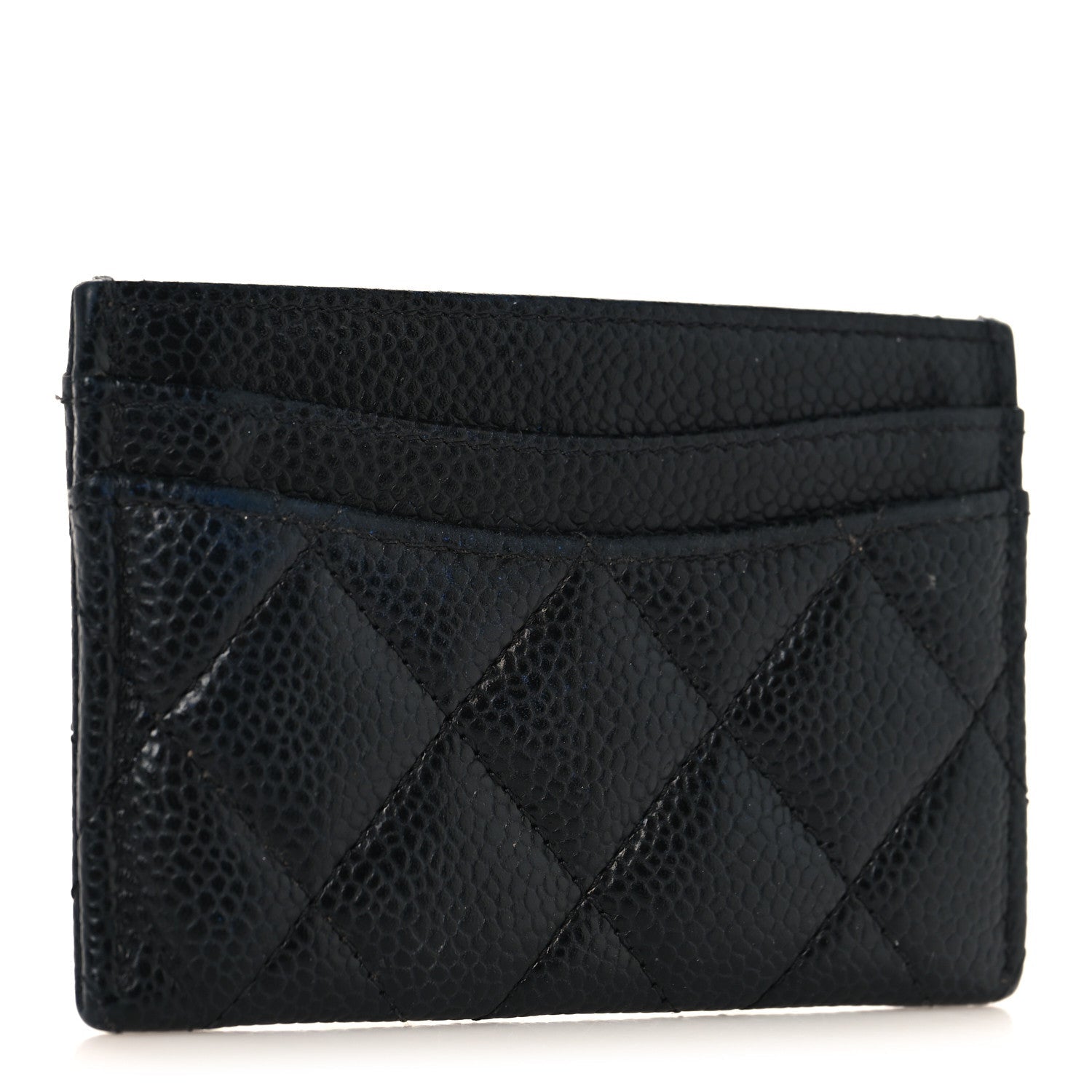 Caviar Quilted  Holder Black