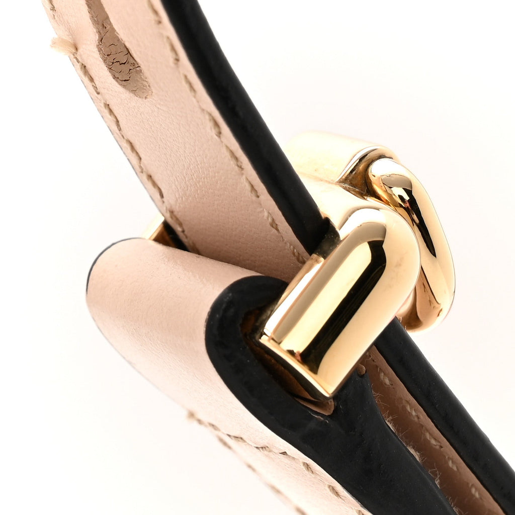 Soft Calfskin Arque Shoulder Bag Travertino