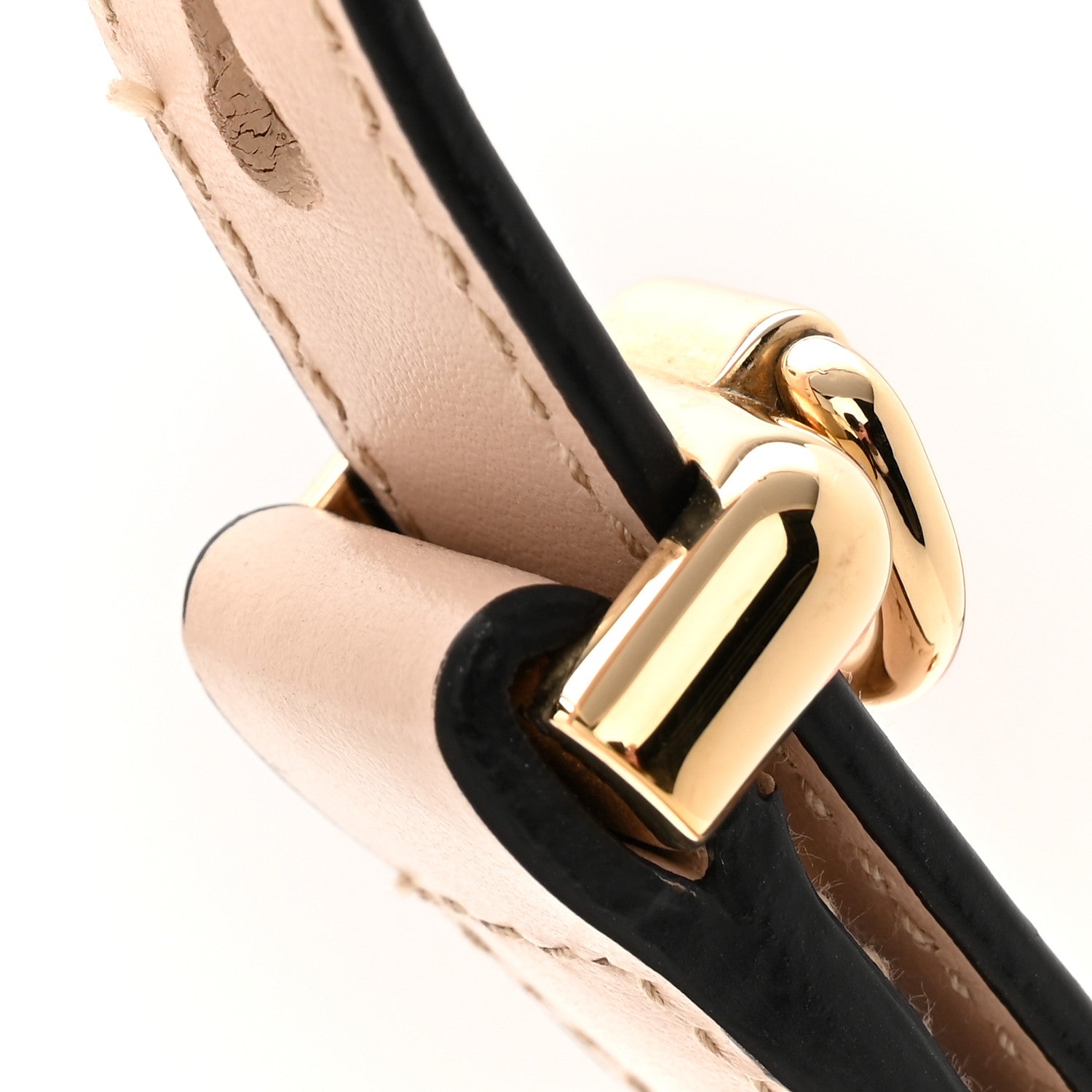 Soft Calfskin Arque Shoulder Bag Travertino