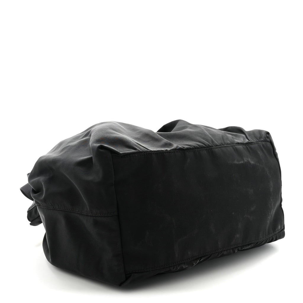 Tessuto Nylon Bow Shoulder Bag Black