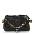 Calfskin Small Paddington Capsule Satchel Black