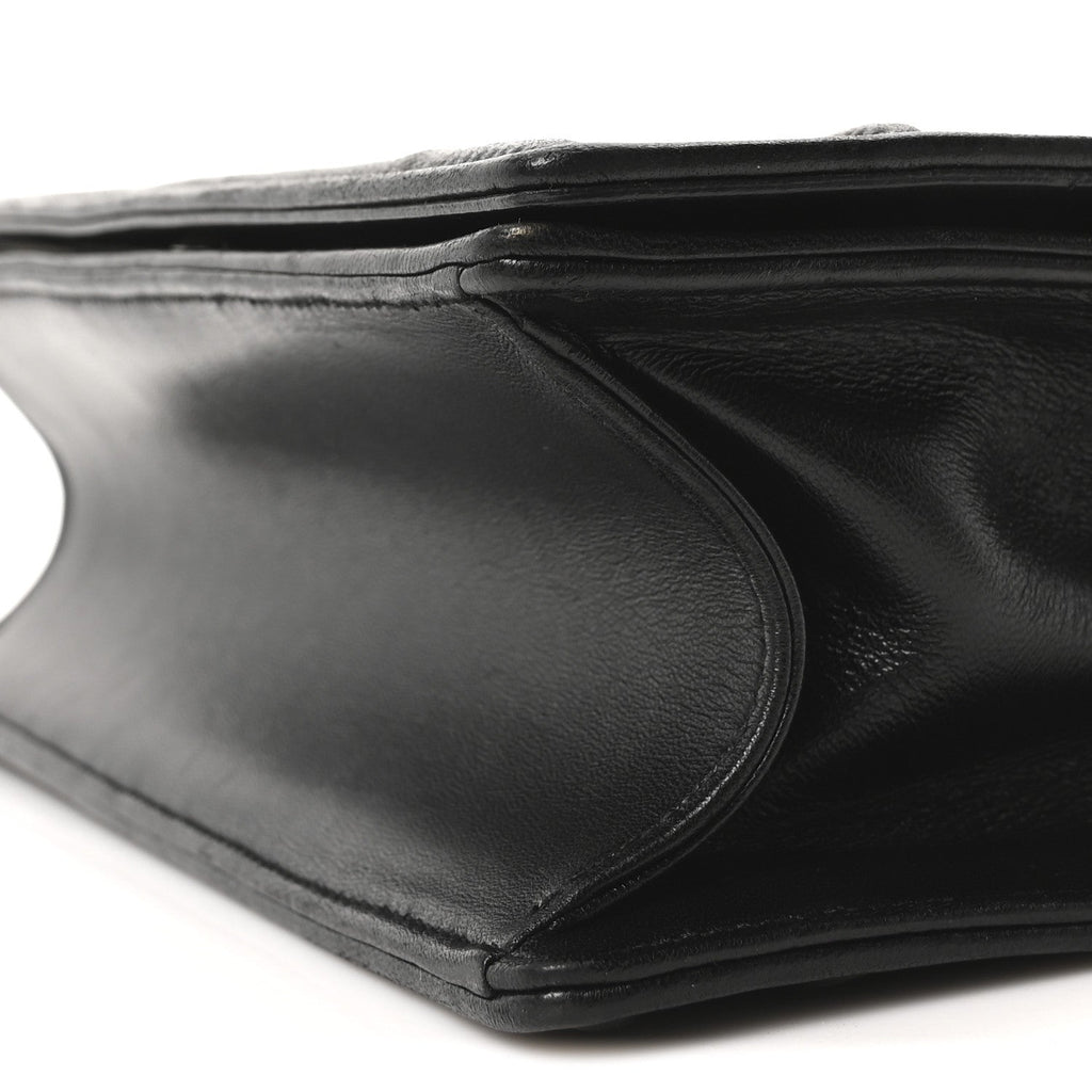 Lambskin Medium Diorama Flap Bag Black