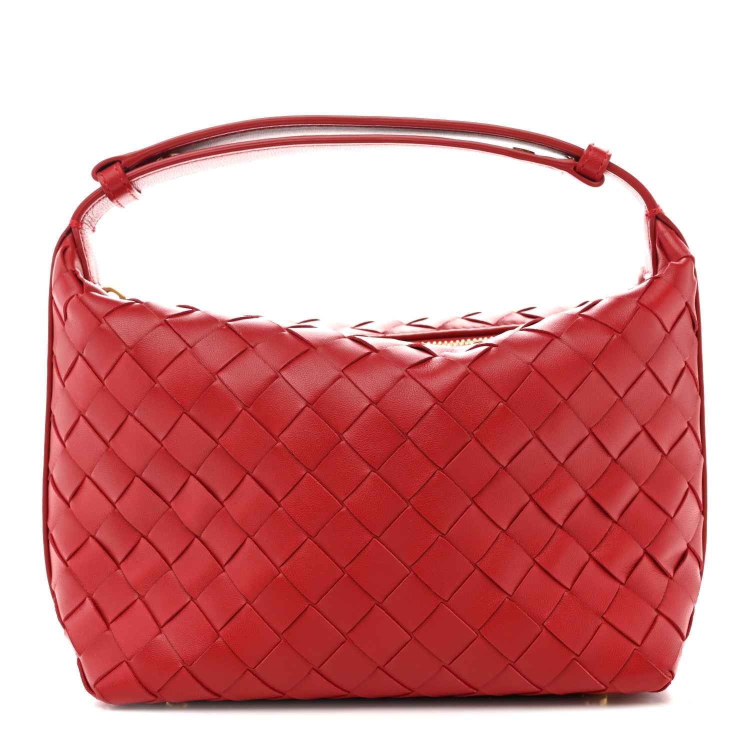 Calfskin Nappa Intrecciato Mini Wallace Apple Candy