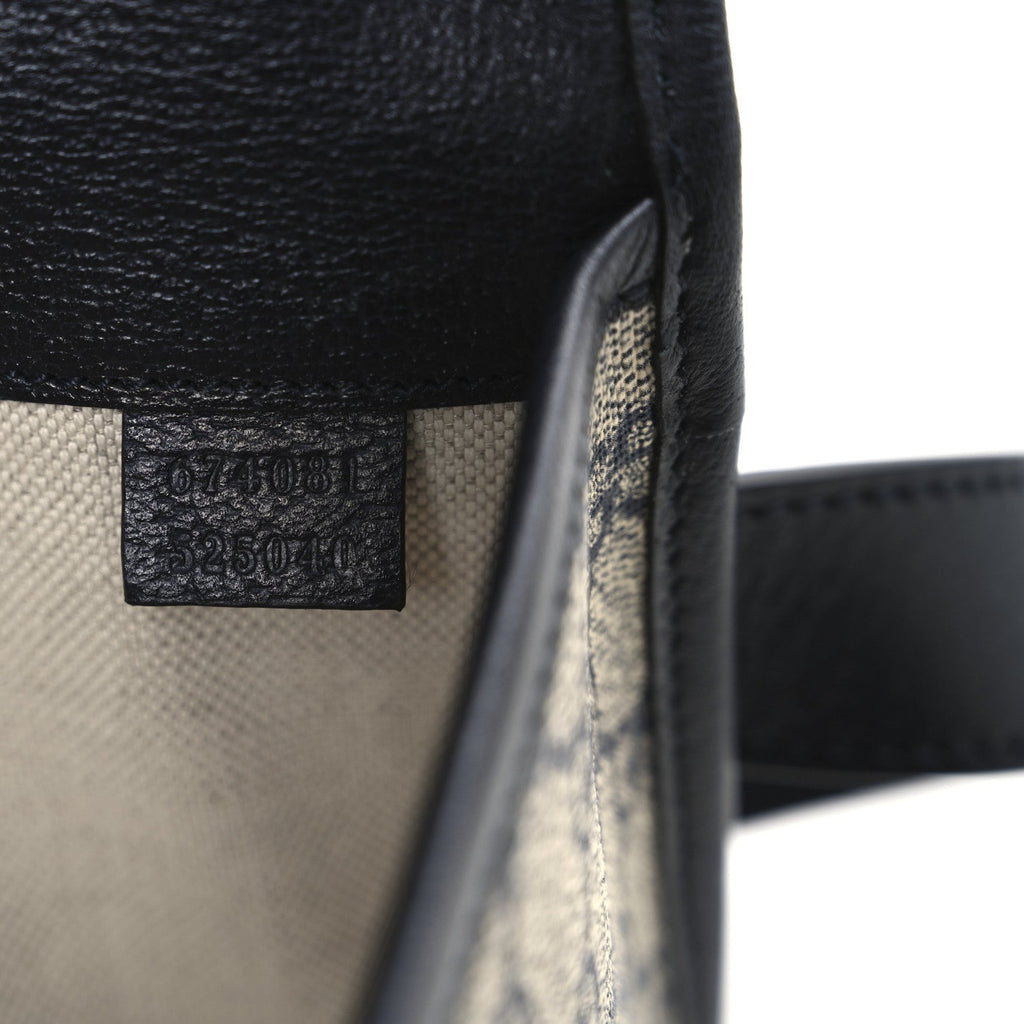 GG Supreme Monogram Web Small Ophidia Belt Bag 80 32 Beige Navy