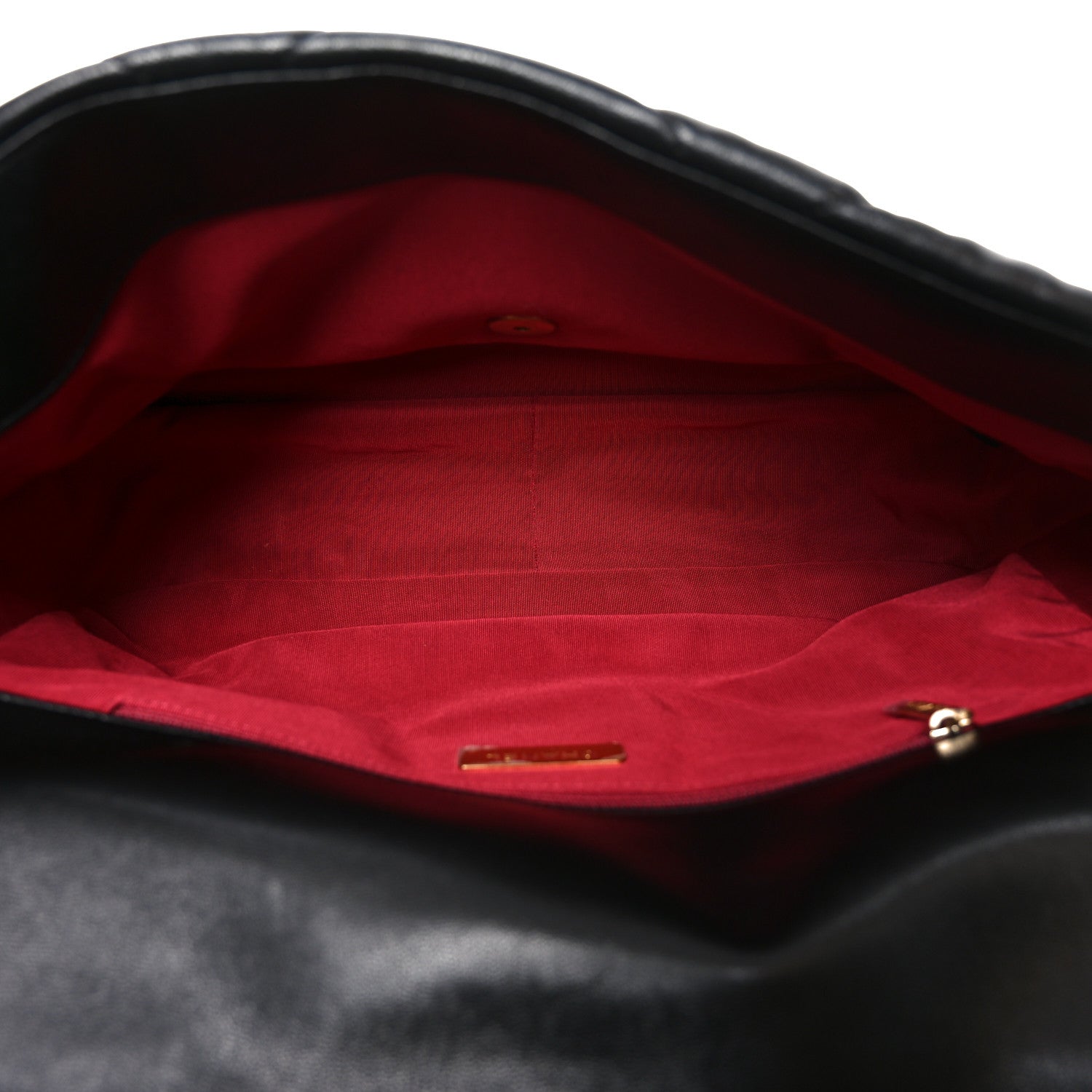 Goatskin Quilted Maxi Chanel 19 Flap Black