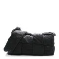 Nylon Intrecciato Padded Tech Cassette Bag Black