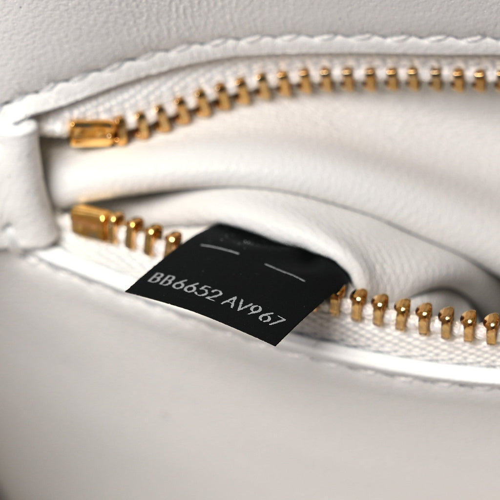 Calfskin Medium Devotion Crossbody Bag White