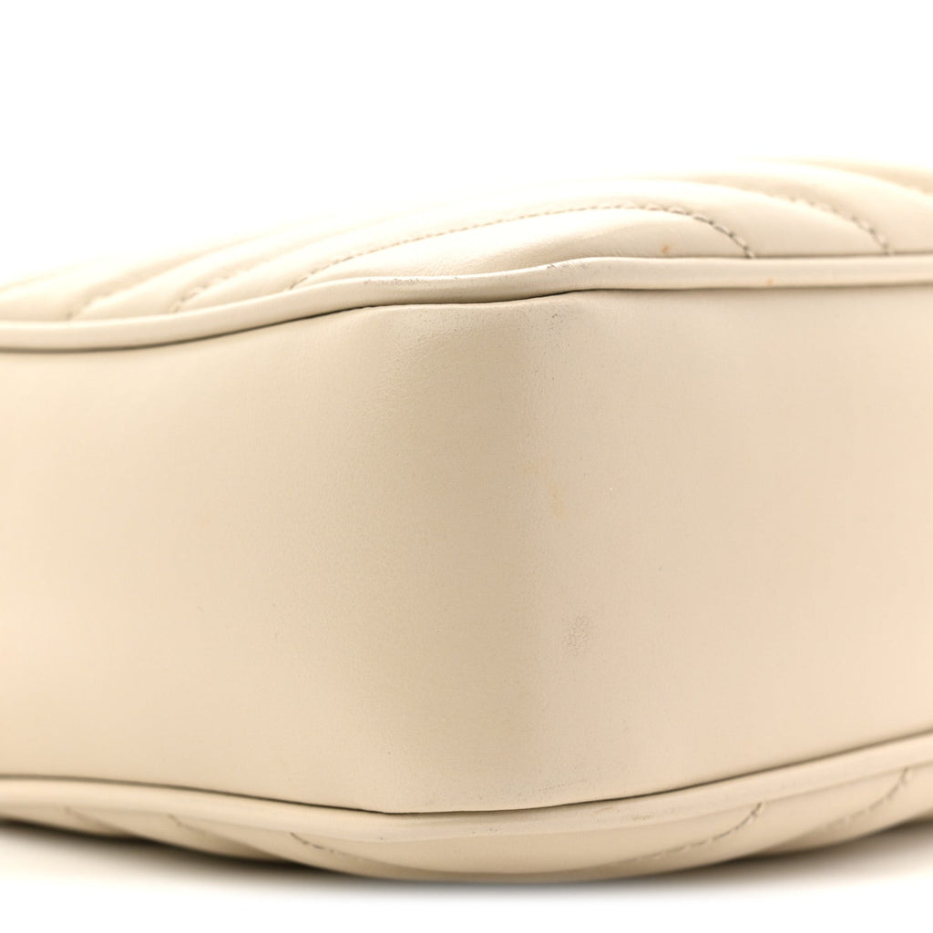 Calfskin Matelasse Monogram Lou Camera Bag Crema Soft