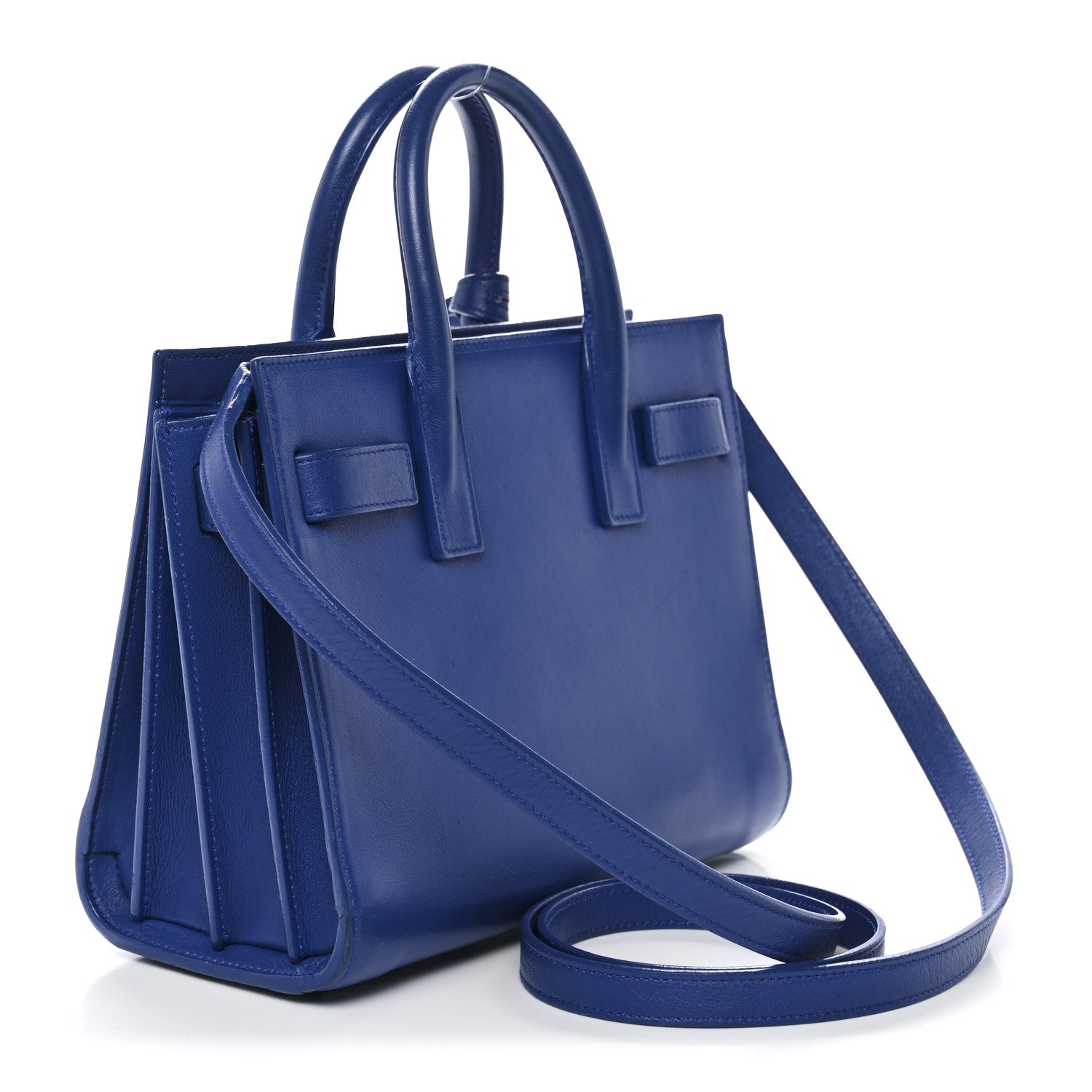 Calfskin Nano Sac De Jour Royal Blue