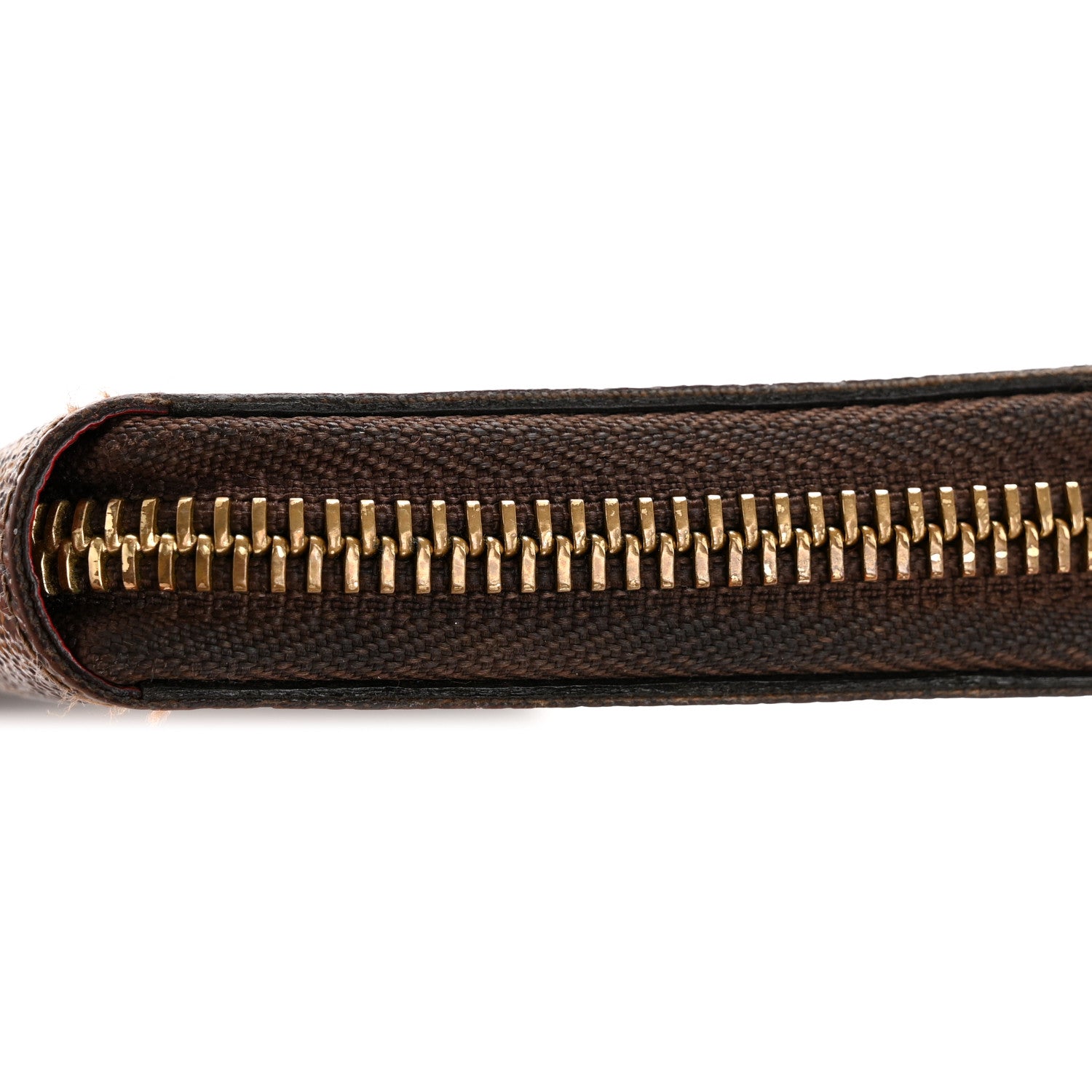 Damier Ebene Clemence Wallet Cherry