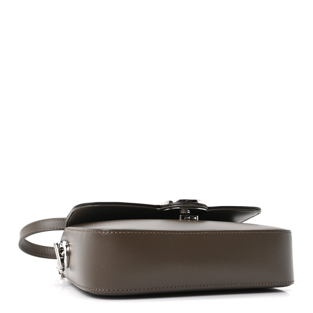 Senna Calfskin Petite GG Top Handle Shoulder Bag Craclet Brown