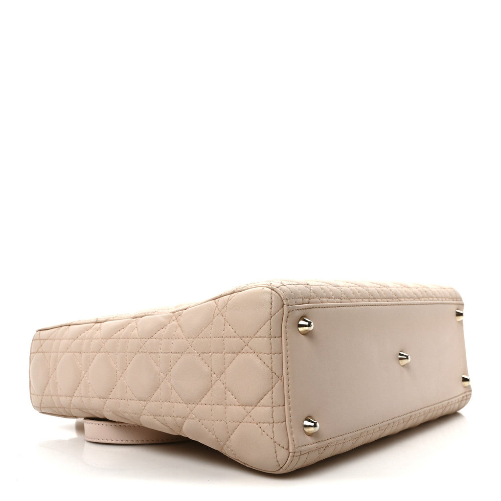 Lambskin Cannage Large Lady Dior Fard