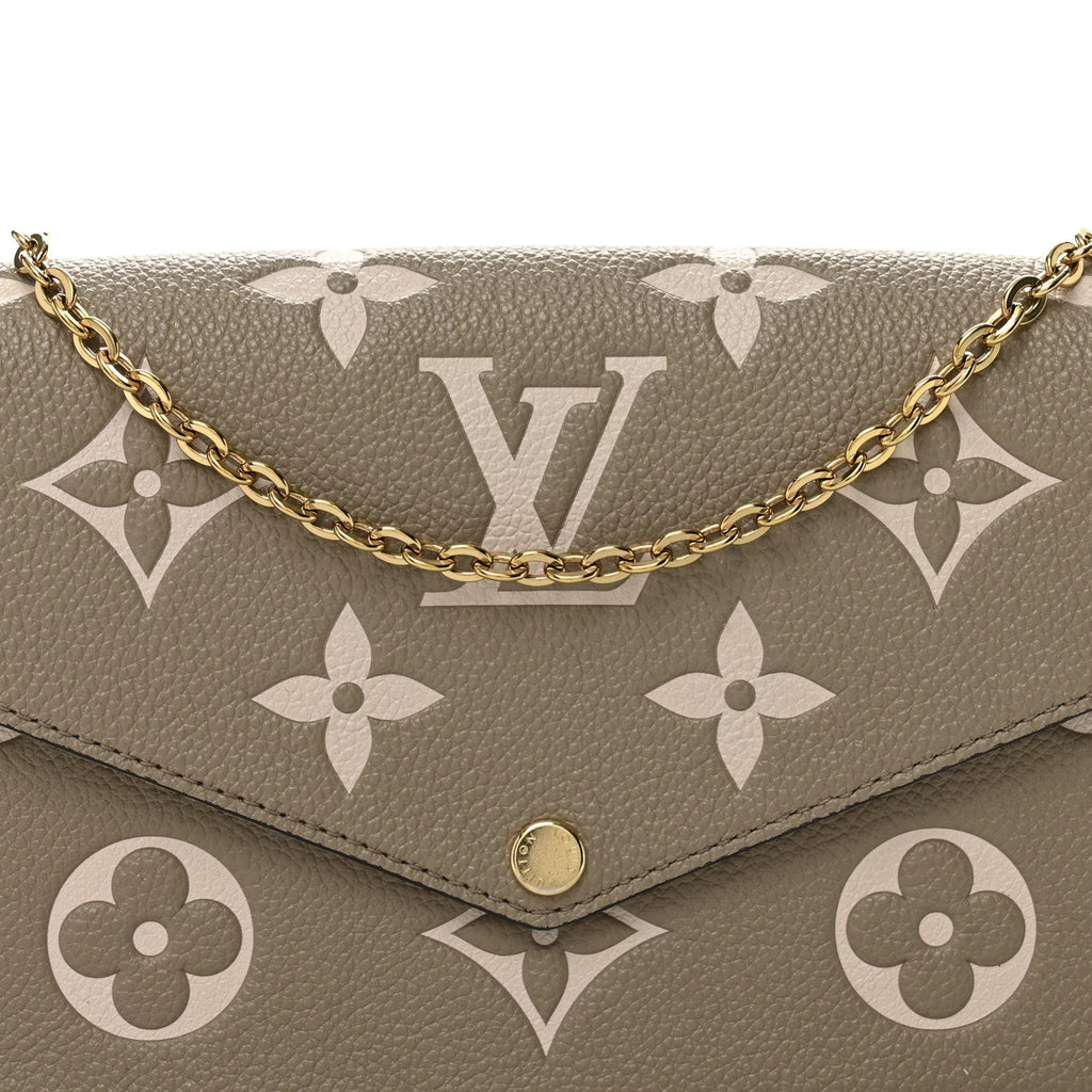 Empreinte Monogram Giant Felicie Pochette Tourterelle Creme