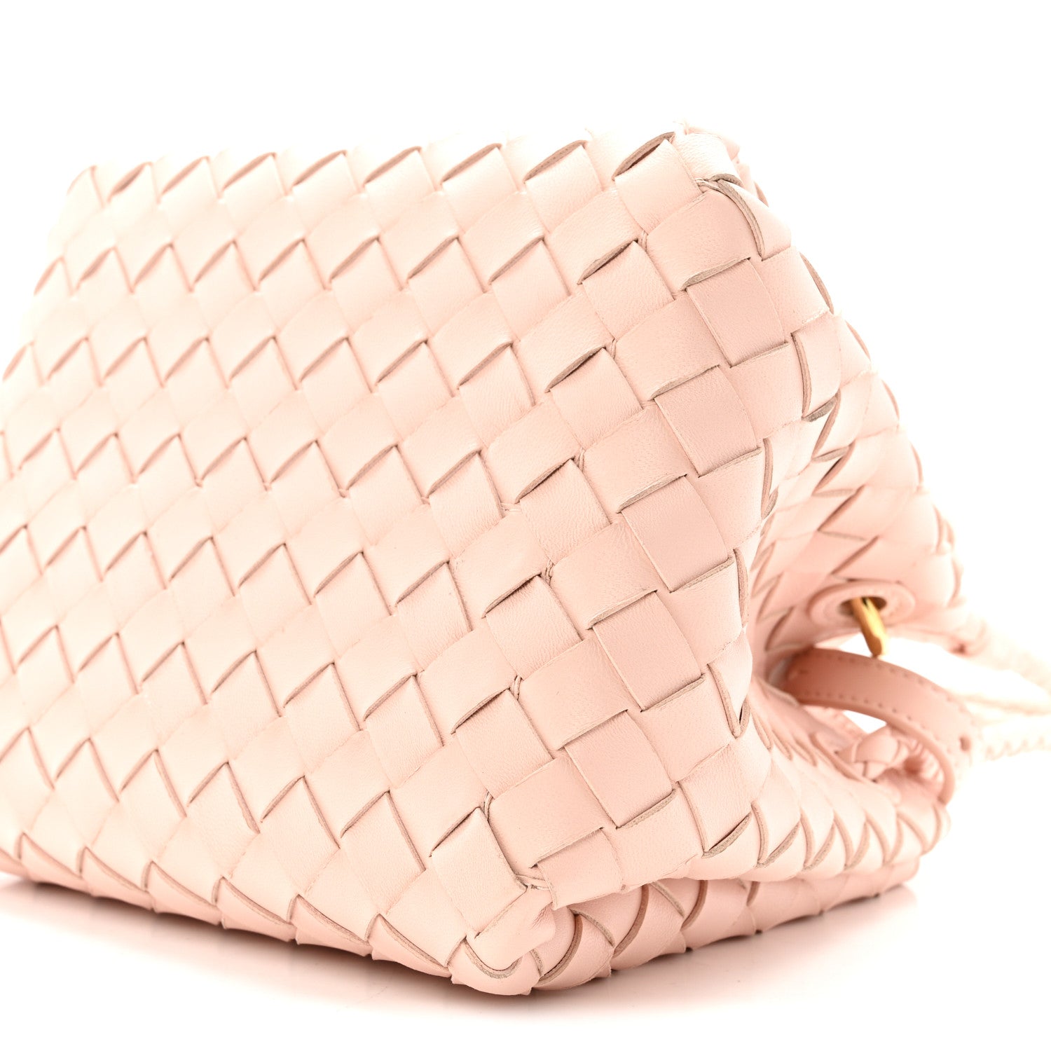 Nappa Intrecciato Small Parachute Shoulder Bag Cameo