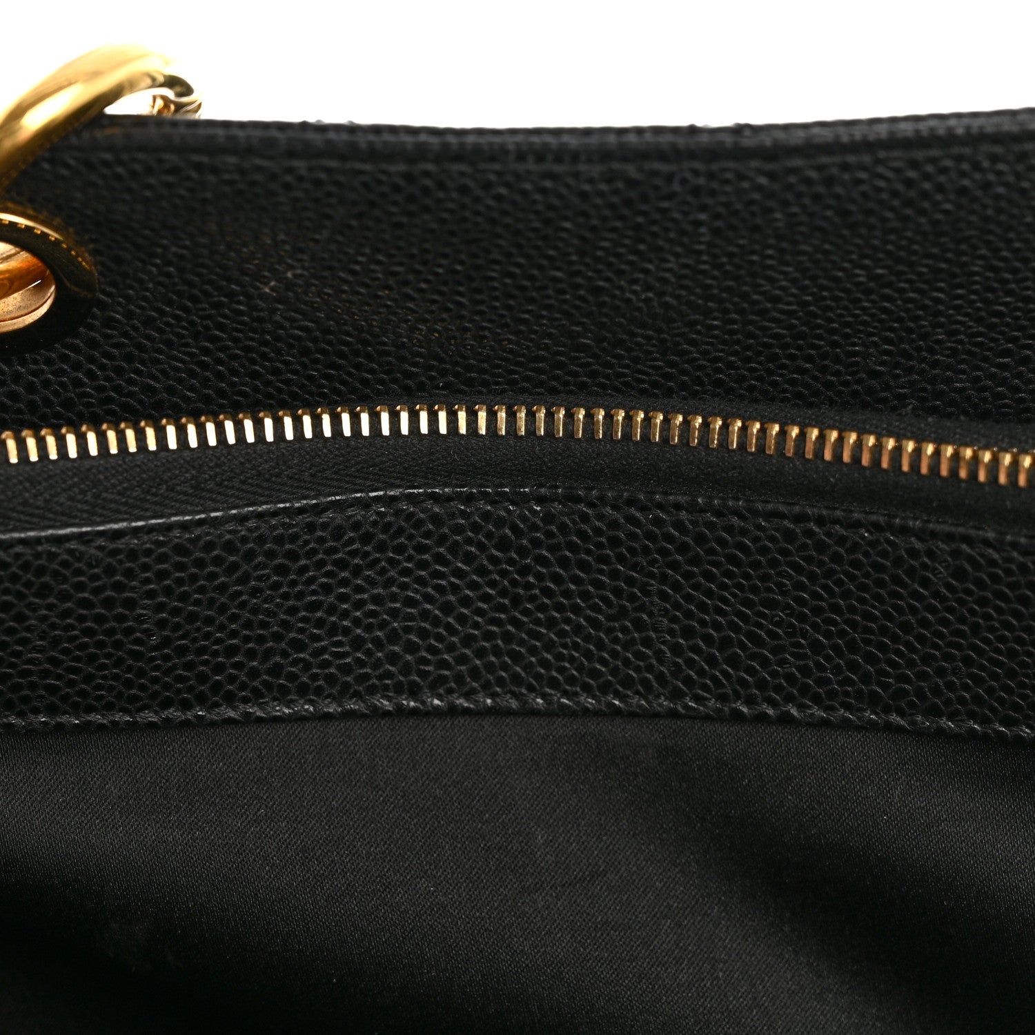 Caviar Quilted Grand Shopping Tote GST Black
