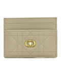 Lambskin Pearl Cannage Dior Jolie Freesia  Holder Powder Beige