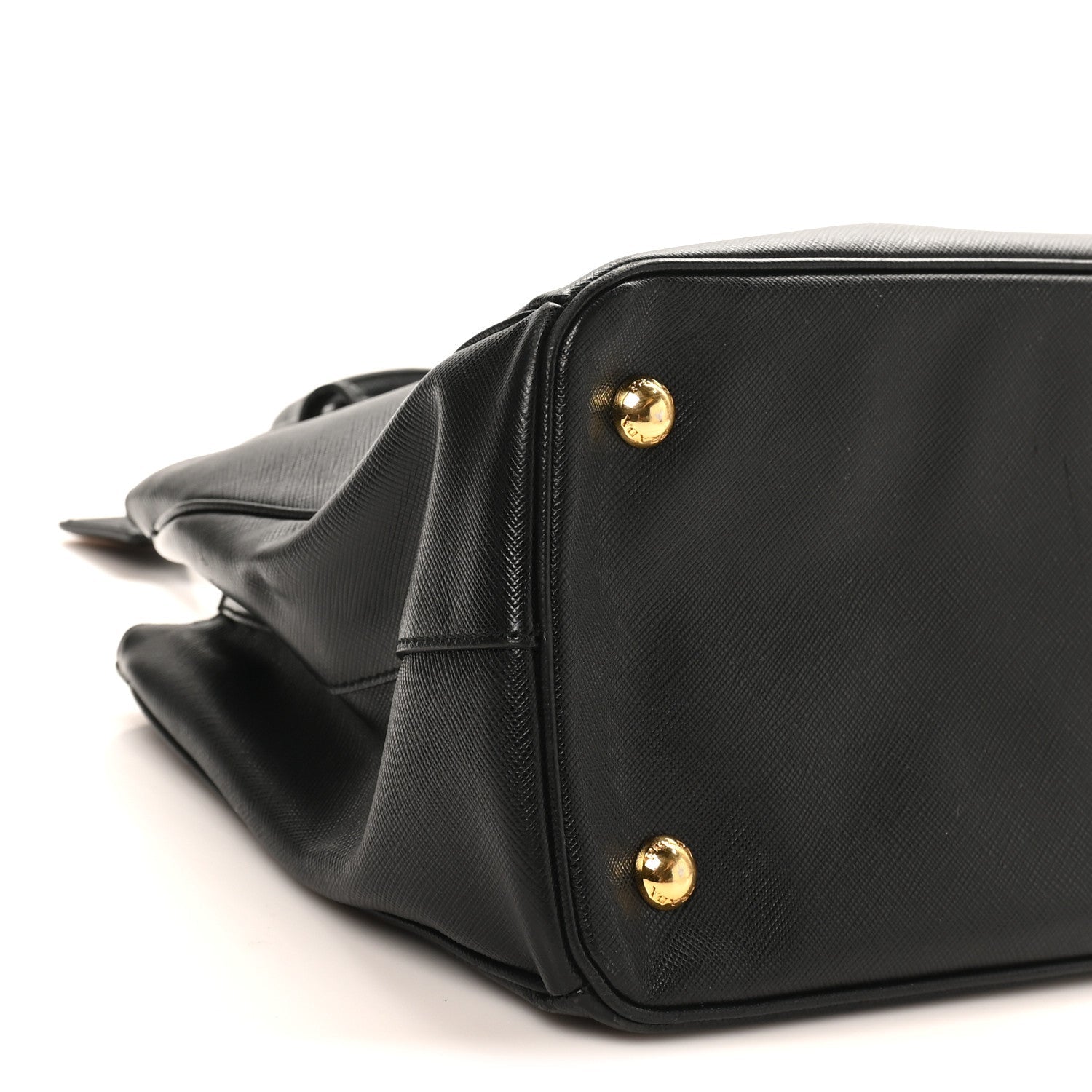 Saffiano Lux Medium Tote Black