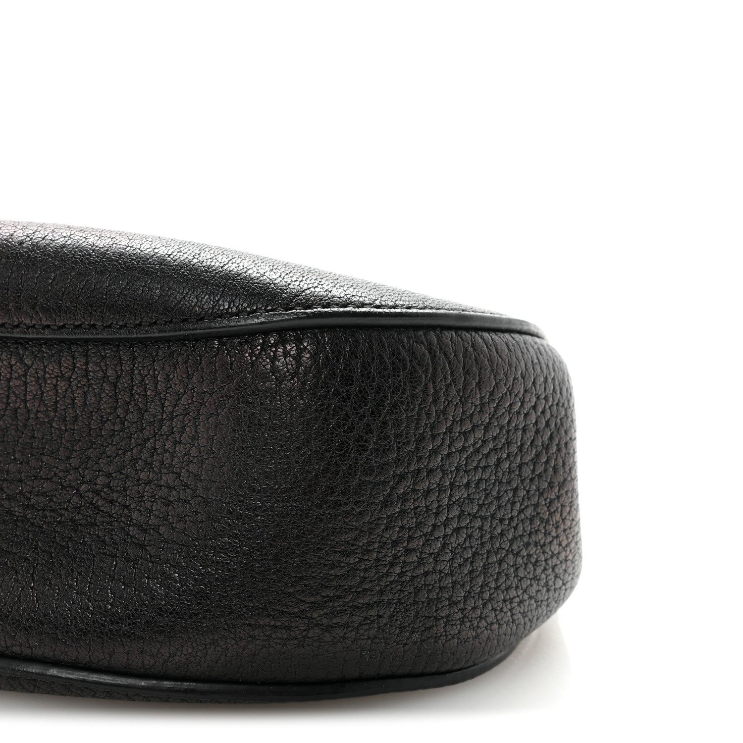Grained Lambskin Mini Drew Shoulder Bag Black