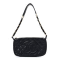 Caviar Quilted Timeless CC Shoulder Bag Black