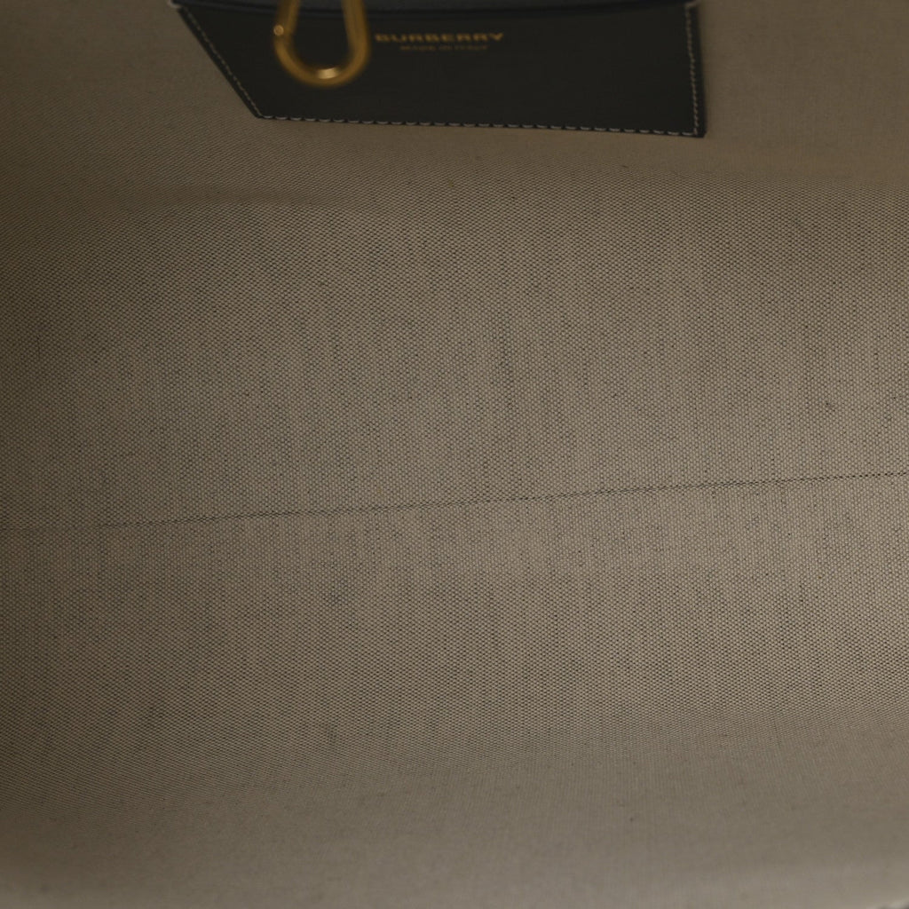 Calfskin Monogram Motif TB Medium Soft Tote Black
