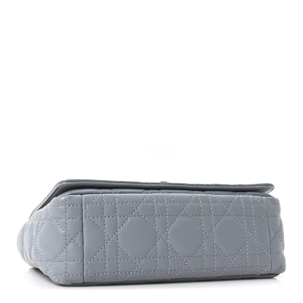 Calfskin Cannage Small Caro Bag Cloud Blue
