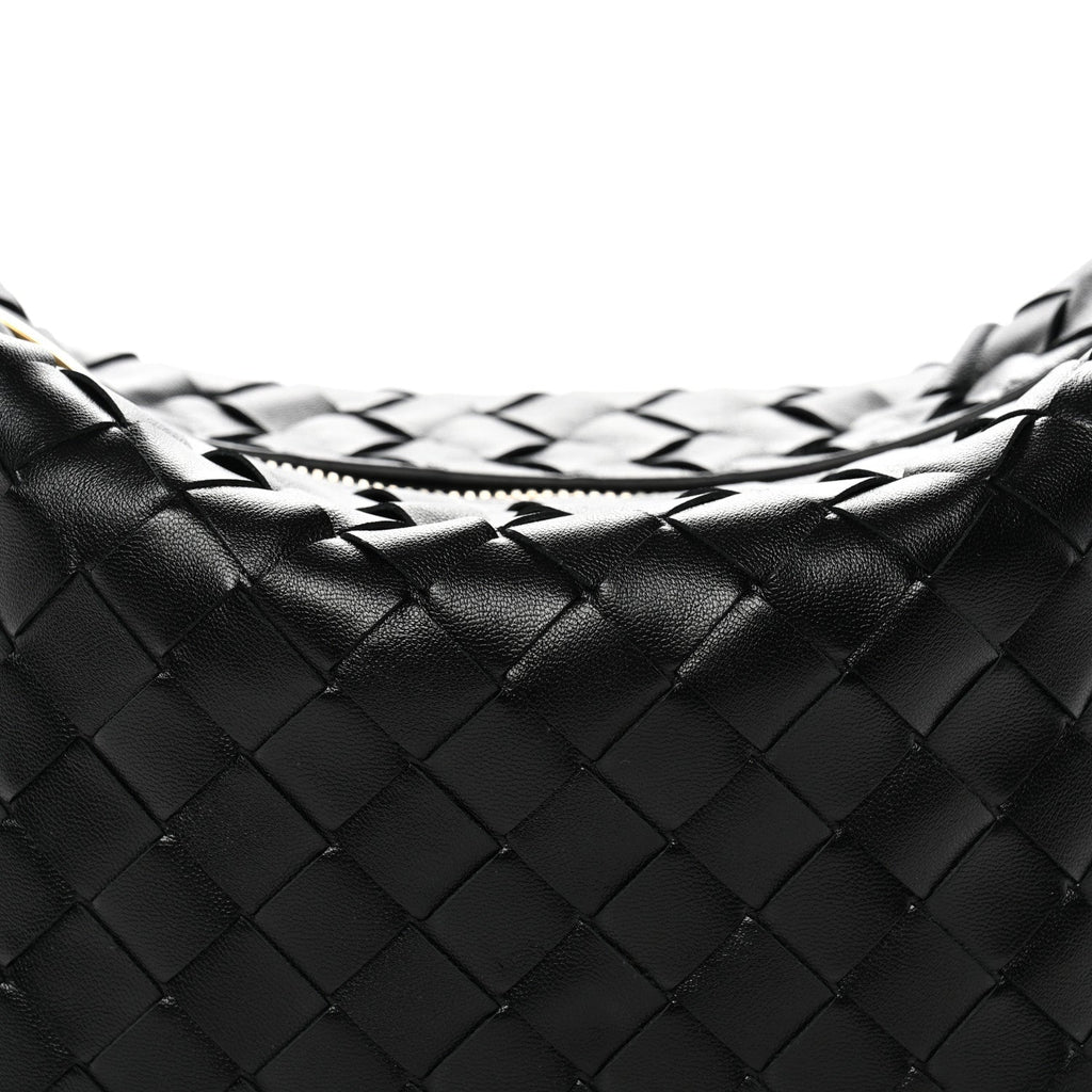 Calfskin Nappa Intrecciato Mini Wallace Black