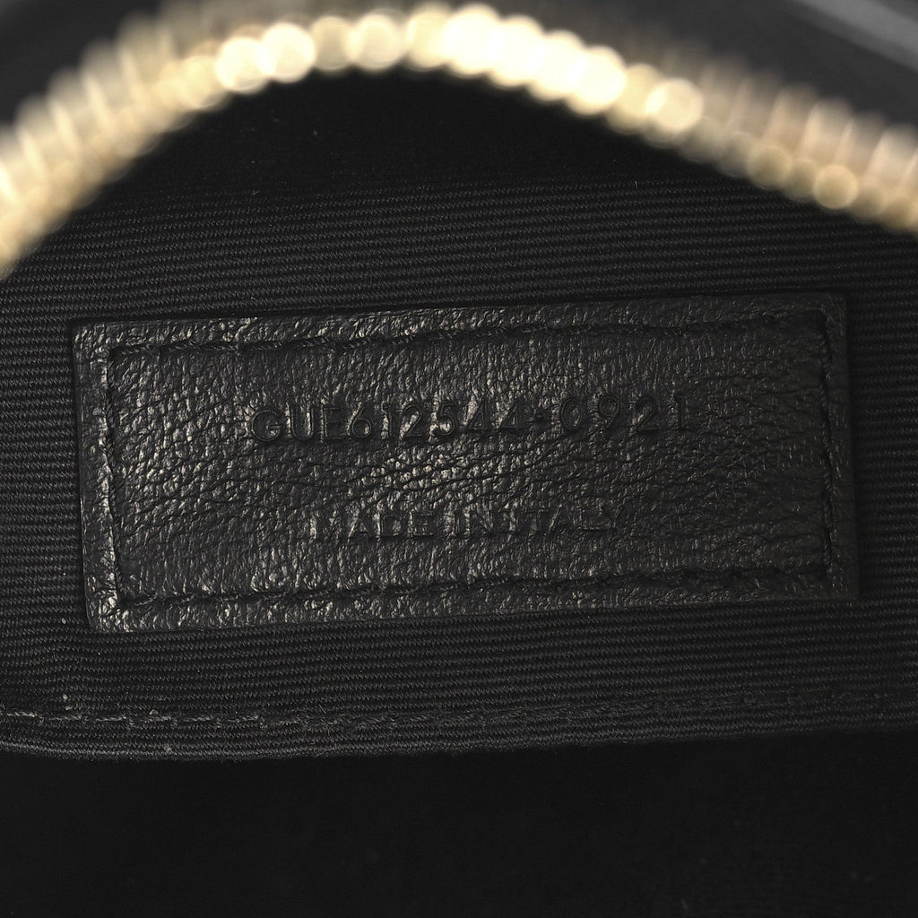 Calfskin Matelasse Monogram Lou Camera Bag Black