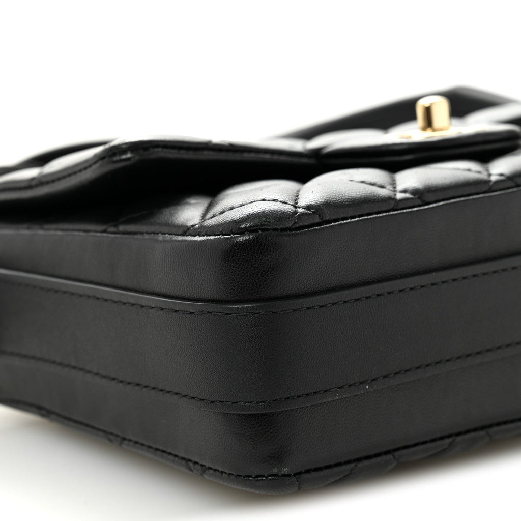 Calfskin Quilted Bolero De Chanel Flap Bag Black