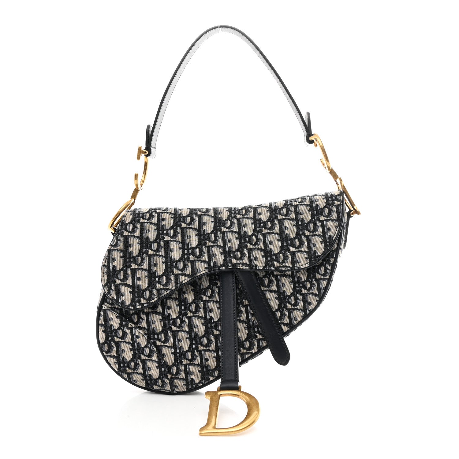 Oblique Saddle Bag Blue