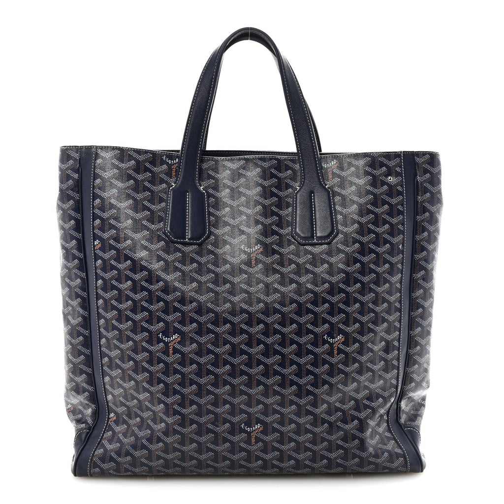 Goyardine Voltaire III Tote Navy