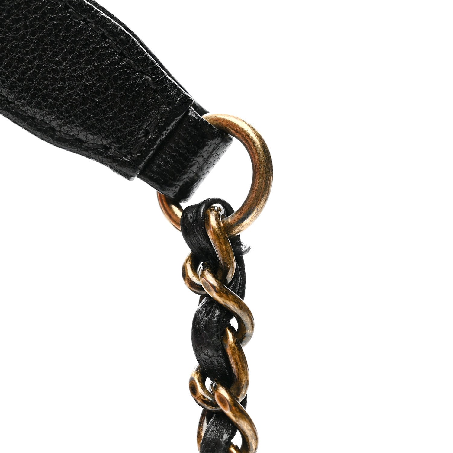 Sheepskin Quilted Mini Beauty Lock Flap Black
